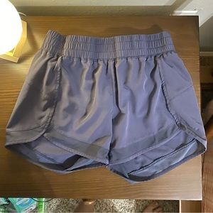 Gaiam 4” Woven Shorts - Blue/Gray